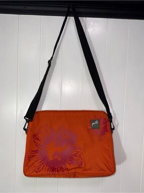 Golla Orange Floral Messenger Bag